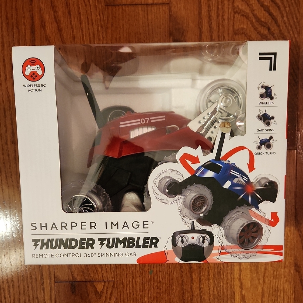 Sharper Image Thunder Tumbler 360° Spinning Car - Red and Black